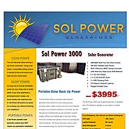 Portable Solar Generator Sol Power 3000