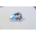 0.78 ct Natural blue Beryl Aquamarine pear cut loose gemstone