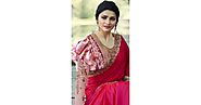 Silk Dark Pink Prachi Desai Saree for Karva Chauth RY1986532 - 2