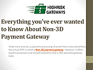 Know About Non-3D Payment Gateway