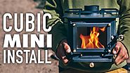 Installing a CUBIC MINI WOOD STOVE inside a 13ft Scamp Trailer