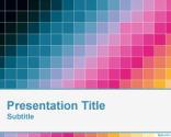 Diagonal Pixel Color PowerPoint Template | Free Powerpoint Templates