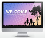 Free Widescreen Family Social PowerPoint Template (16:9) | SlideHunter.comSlideHunter.com