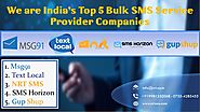 India's Top 5 Bulk SMS Service Provider Companies