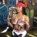 Nicki Minaj Tattooed Up Gets Gangster On Set "Senile" Shoot