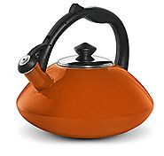 Osaka, Enamel Coated Stainless Steel Kettle For Tea, Coffee And More - Quick Boil, Rust-Resistant, Stovetop Teapot Wi...