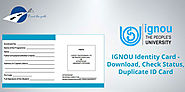 IGNOU Identity Card - Download, Check Status, Duplicate ID Card - Drawthepath