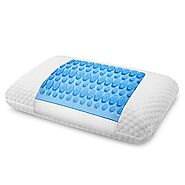 BioPEDIC Single Gel Overlay Conventional Memory Foam Pillow, Standard Size