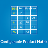 Magento 2 Configurable Product Matrix