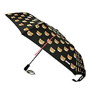Moschino Teddy Bears Women Mini Umbrella Black