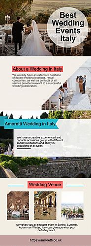 Best Wedding Events Italy by amorettiweddings - Issuu