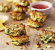 Herb & spiced paneer fritters