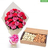 Pink Flowers and Dryfruit