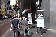 Walking billboard advertising