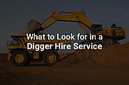 What to look for in a Digger-hire service - M J Groundwork Services