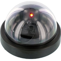 SE FC9955 Dummy Security Camera with Dome Shape and 1 Red Flashing Light