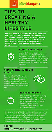 TIPS TO CREATING A HEALTHY LIFESTYLE