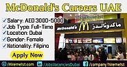 McDonalds UAE Careers / McDonalds Jobs Dubai