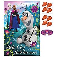 Disney Frozen Birthday Party Game Activity Supplies (8 Pack), Multi Color, 37 1/2 x 24 1/2".
