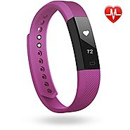 Fitness Tracker, Lintelek Heart Rate Smart Wristband, Sleep Monitor, Steps/ Calorie and Distance Counter Pedometer fo...