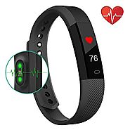Fitness Tracker Watch With Heart Rate Monitor,Bonebit V1 Healthy Wristband Sports Pedometer Activity Tracker Steps Co...