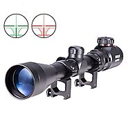 Pinty 3-9X40 Red Green Rangefinder Illuminated Optical Sniper Rifle Telescopic Scope