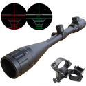 Cvlife Optics Hunting Rifle Scope 6-24x50 AOE Red & Green Illuminated Crosshair Gun Scopes With Free Mounts