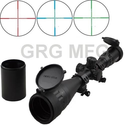 4-16x50mm Scope W front AO adjustment. Red/green Illumination mil-dot reticle. Comes with extended sunshade and Heavy...