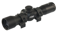 Aim Sports 4X32 Compact Rangfinder Scope with Rings