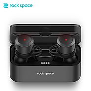 ROCKSPACE Bluetooth Earphone EB10 TWS True Wireless Earbuds Bluetooth 4.1 Stereo Earphones with Charger Box Portable