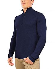 Perfect Slim Fit Lightweight Soft Fitted Quarter Zip Pullover Sweater