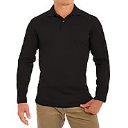 Slim Fit Long Sleeve Polo Shirts for Men | Comfortably Collared