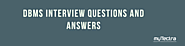 DBMS Interview Questions and Answers | mytectra.com
