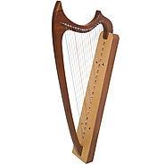 19-String Gothic Harp Rosewood