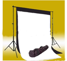 CowboyStudio Photo Muslin Background Support System with One Background Support Set with 1 carry case and Black & Whi...