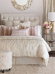 Bed with Decorative Cushions