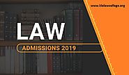 Website at https://www.klelawcollege.org/law-college-admissions-2019/