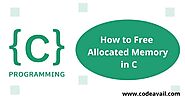How will you free the allocated memory in C ?