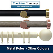 Shop Now! Metal Curtain Poles with Other Colours at Best Price