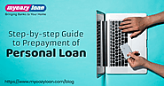 Step-by-step Guide to Prepayment of Personal Loan