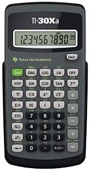 Texas TI-30Xa Scientific Calculator for Chemistry
