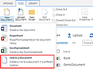 How to add Link to a Document library in SharePoint Online/2013/2016 - SharePointSky
