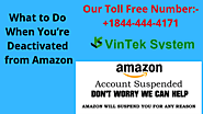 Deactivated from Amazon |+1-844-444-4171|TOLL FREE NUMBER