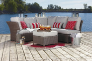 Patio Furniture Sets. 3 Piece Patio Furniture Sectional.This Patio Furniture Sectional Sofa Set Comes With A 3 Seat P...