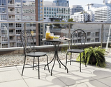 Patio Furniture Sets. This Durable Steel-Framed Patio Bistro Set Is Perfect For Small Places Or On A Balcony. This Pa...