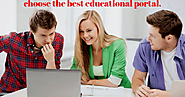 How the review sections help the students to choose the best educational portal.