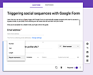 Trigger social sequences with Google Forms | Orca Help Center