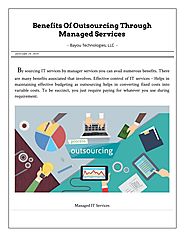 Advantages of Outsourcing IT Support and Services