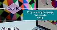 Top 10 Programming Language To Learn In 2019 - Created with VisMe