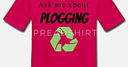 Ask me about Plogging Frag mich nach Plogging Kinder Premium T-Shirt | Spreadshirt